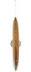 houten hanger met kristal, 'Schijf'